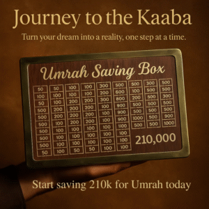 Umrah Saving Box ( Price 999 + 200 Delivery total 1199/= )